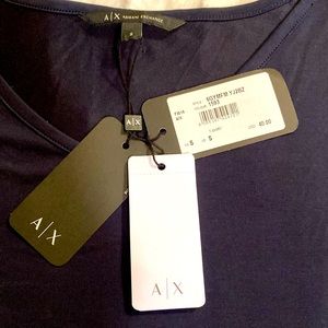 NWT Armani Exchange navy blue women’s shirt size ‘S’
